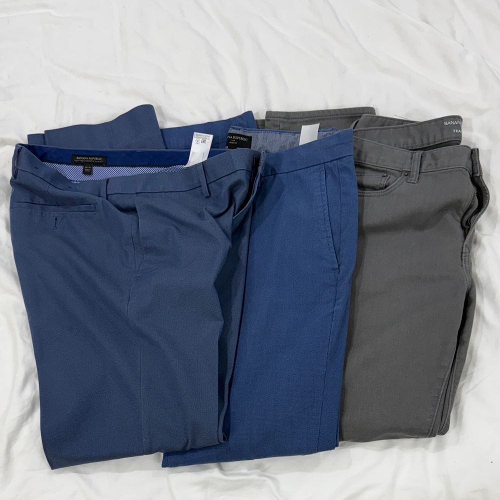 Banana Republic Pants Set - Blue and Gray 32 x 32